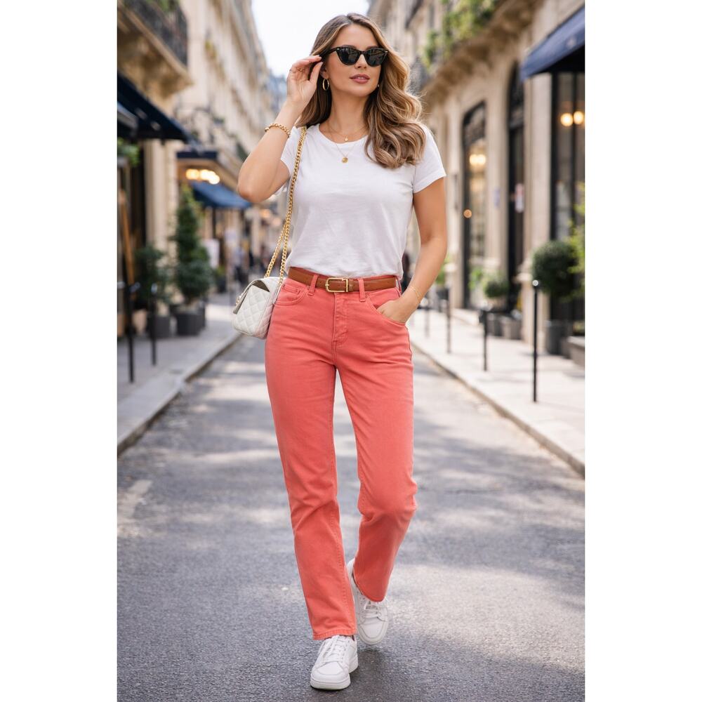 New Emporio Armani Rose J20 Slim Fit Pants Size 25